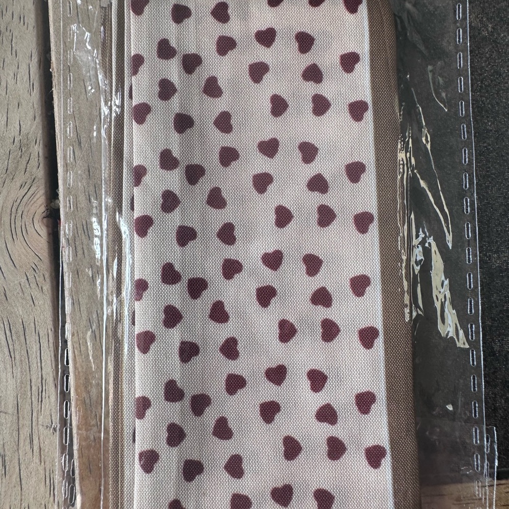 Heart Patterned twilly bag scarf nip
